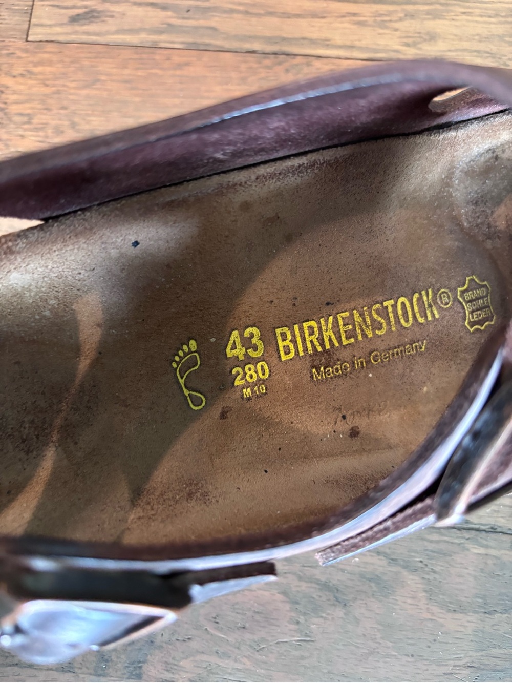 Birkenstock men’s Milano brown leather sandals 43 - Picture 6 of 6